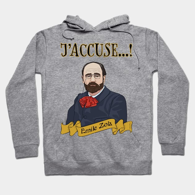 Emile Zola Accuses Hoodie by VioletAndOberon